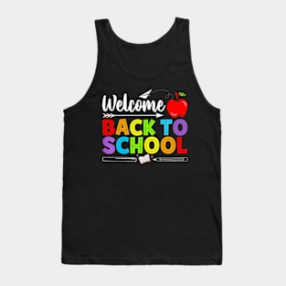 Welcome Back To School Teacher Love Tank Top